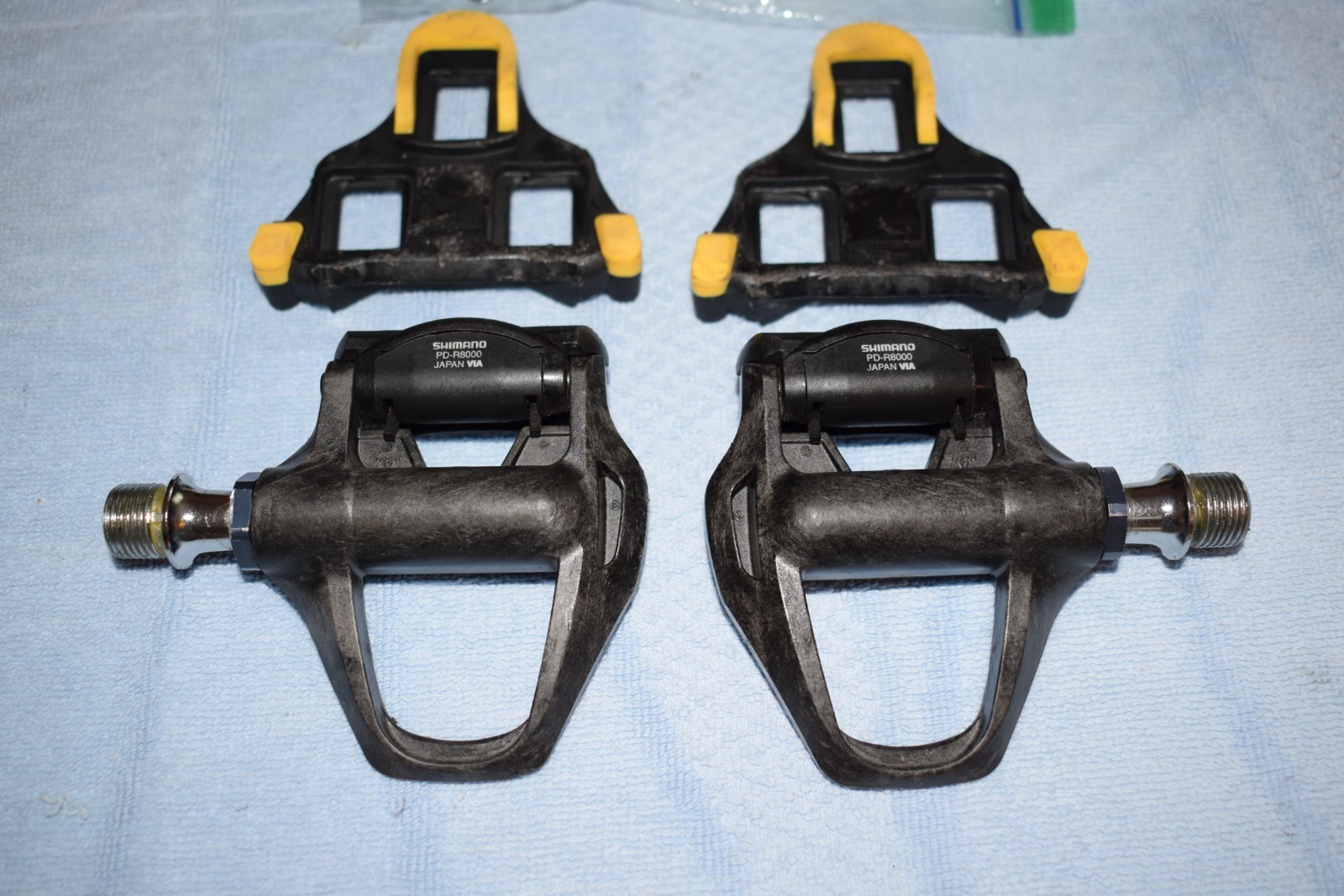 Shimano Ultegra PD-R8000 SPD Clipless Pedals with Cleats and Pedal Spacers