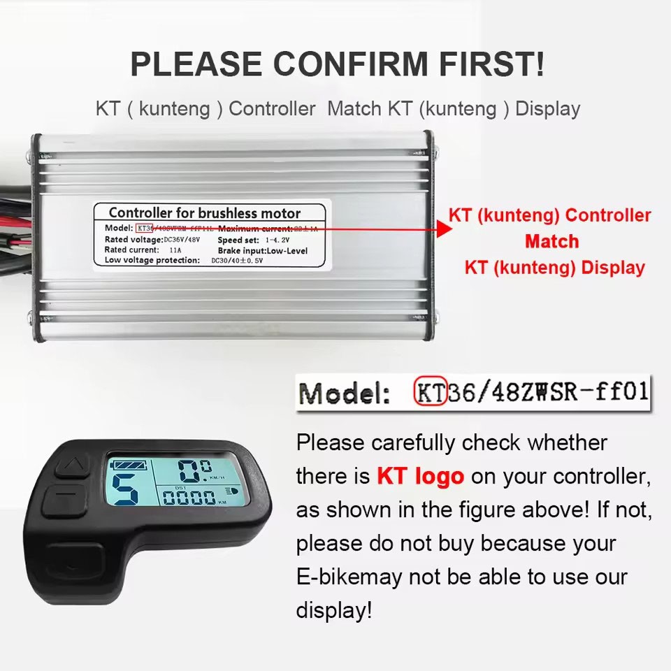 E-Bike 5pin 24V/36V/48V KT-LCD11 Display Power Speed Meter Control Panel WP AAU