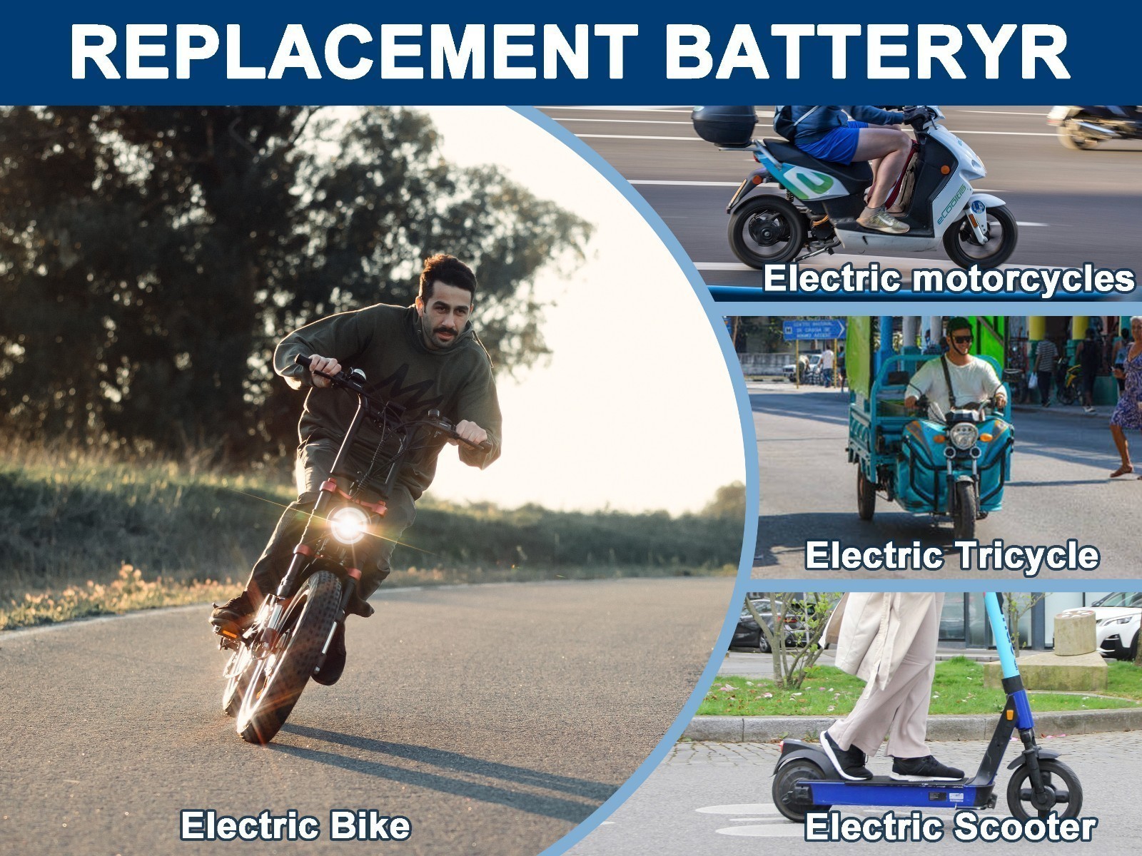 36V/48V/52V/60V/72V 20Ah electric bicycle Lithium Battery Bike Battery 200-3600W