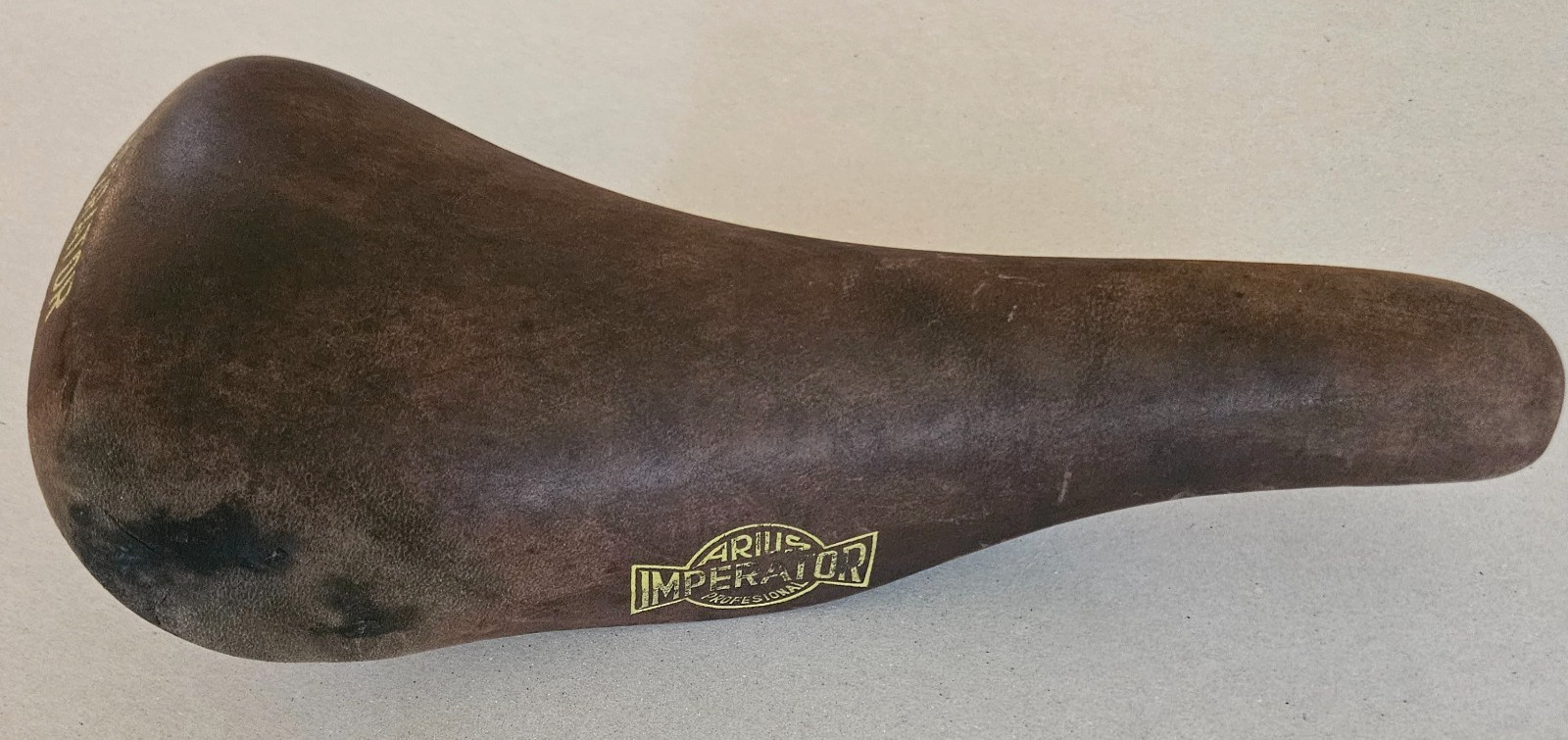 ARIUS Impersonator Professional Leather Saddle, Suede Leather, Steel Rails,1970s