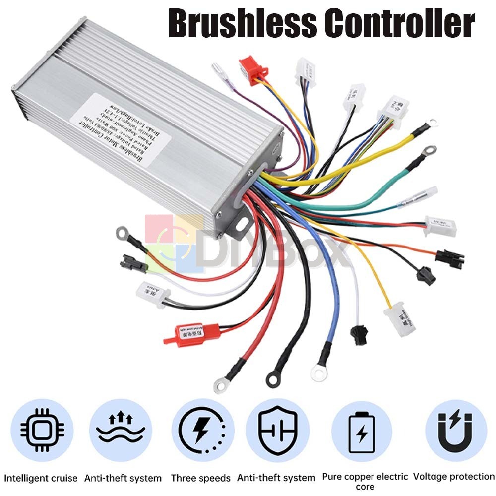 48V 60V 64V 35A 800W Intelligent Brushless Motor Controller For Electric Bicycle