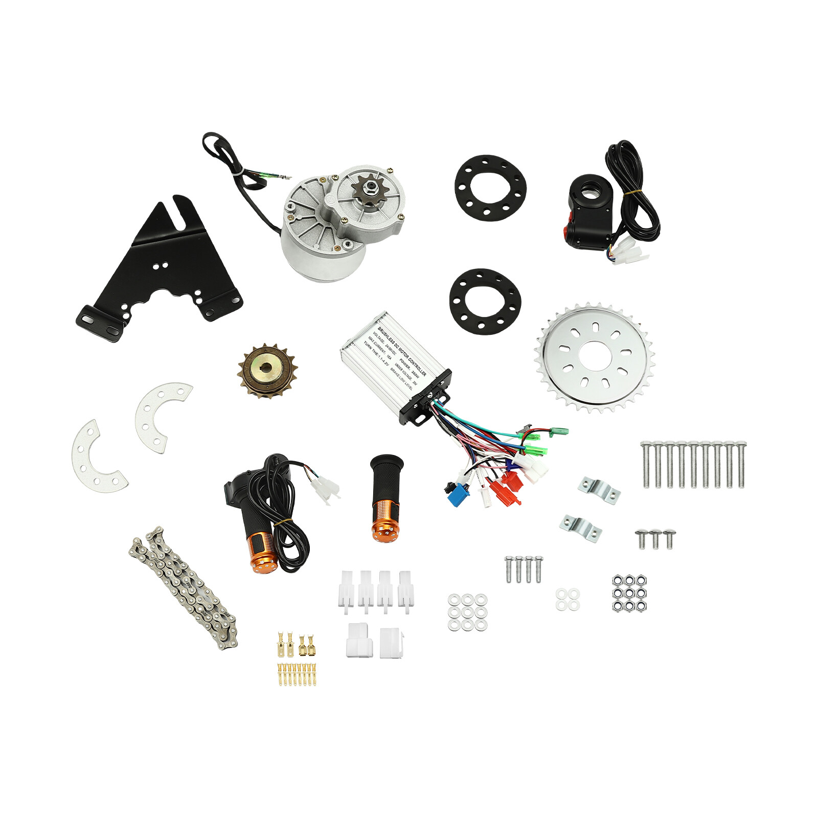 350W Electric Bicycle EBike Motor Conversion Kit Hub Cycling 36V Rear Wheel Moto