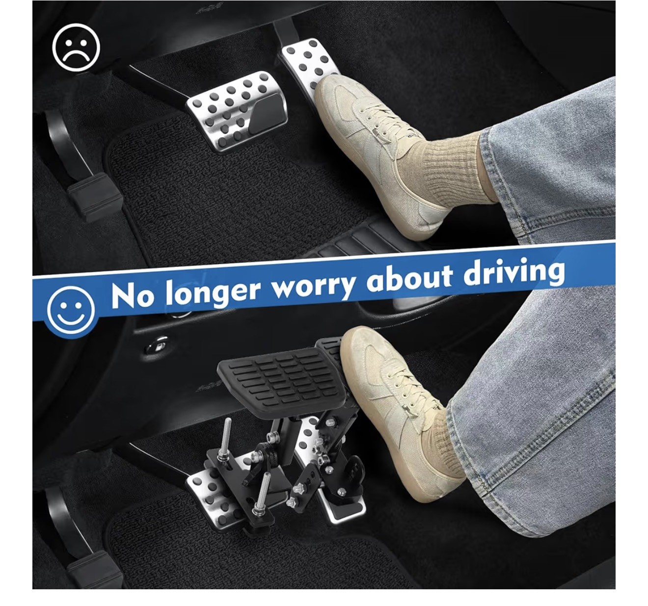 Pedal Extenders for Short Drivers-Brake pedals suitable most models(1.2in-2.3in)