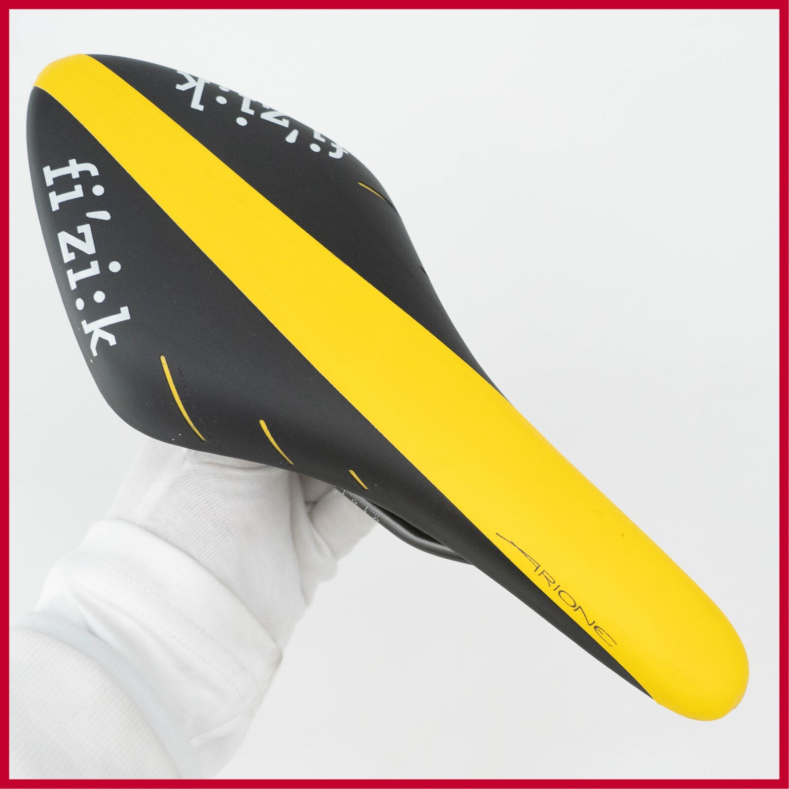 NOS FIZIK ARIONE R3 REGULAR YELLOW VINTAGE SADDLE SEAT RACING ROAD BICYCLE BIKE