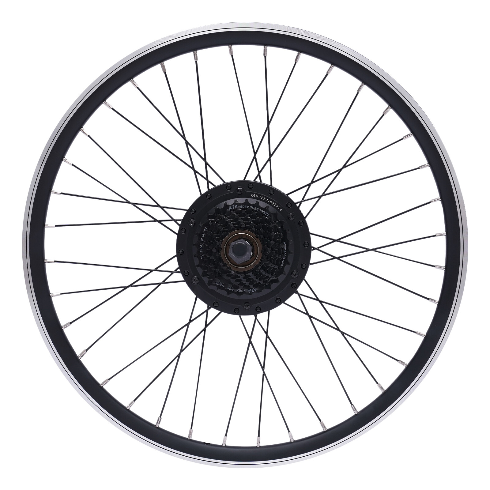 24 Inch Electric Bicycle Conversion Kit E-Bike Rear Wheel Motor Hub Set 36V 500W