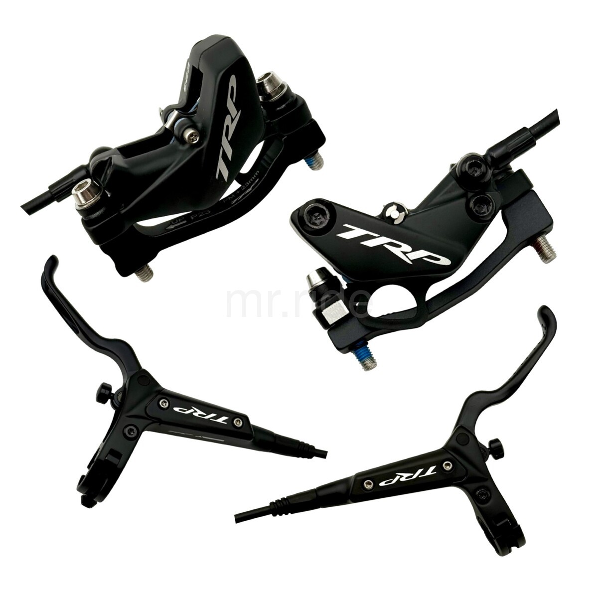 TRP HD-M846 DH-R EVO 4-Piston Hydraulic Disc Brake Kit Black fit 220/223 Front