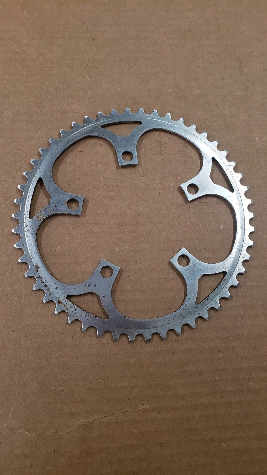 Vintage Steel 50 Tooth 110mm Bcd Chainring Silver 5 Bolt Retro Japan