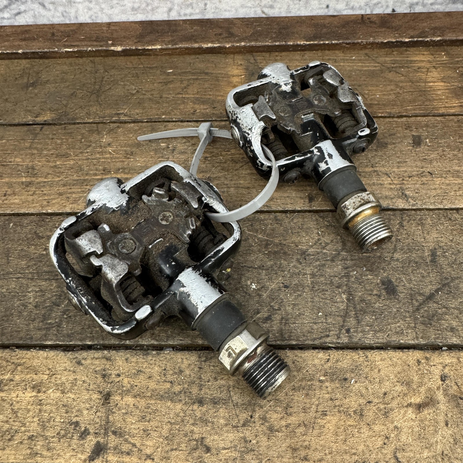 Vintage Ritchey Pedals 9/16 In Black SPD Clipless Road MTB Pair Used