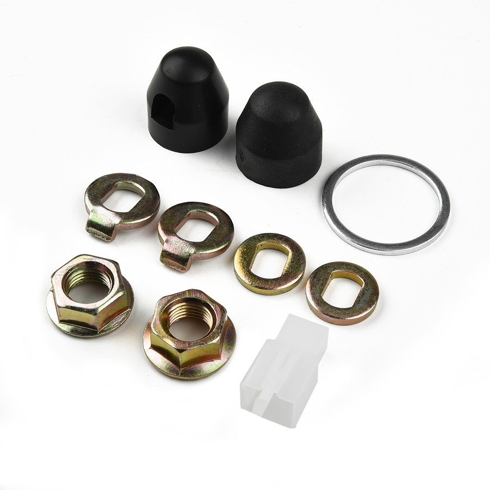 E-bike Hub Motor Axle M12/M14 Lock Nut /lock Washer /spacer /nut Cover Kit
