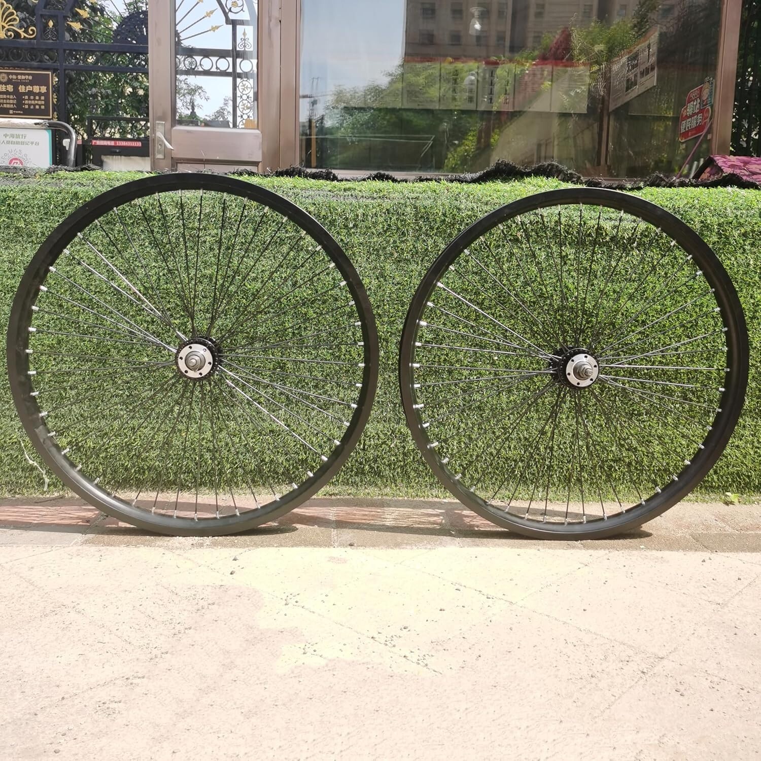 26″ Bike Spokes Rimset Double Wall Aluminum w/Freewheel &26″ Bike Fork w/Headset