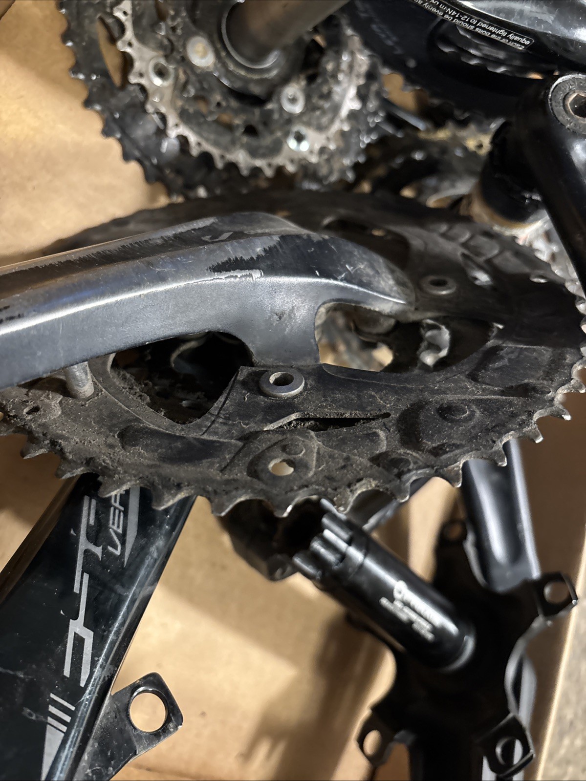 Lot of 7 Bike Cranks Shimano Praxis Etc. Some With Sprockets. Grip And Rip !!!!