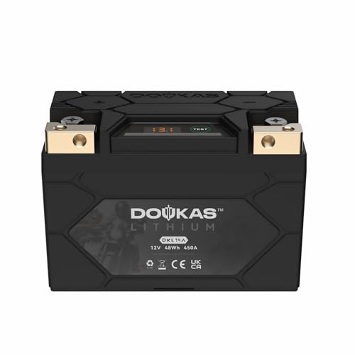 DKL14A YTX14AH-BS 450A LiFePO4 Motorcycle Lithium [+ -] YTX14AH-BS 4Ah 450A