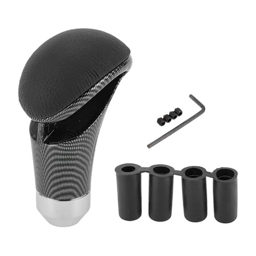 Car Gear Shift Knob Universal Faux Leather Stick Shifter Lever Knob for Black