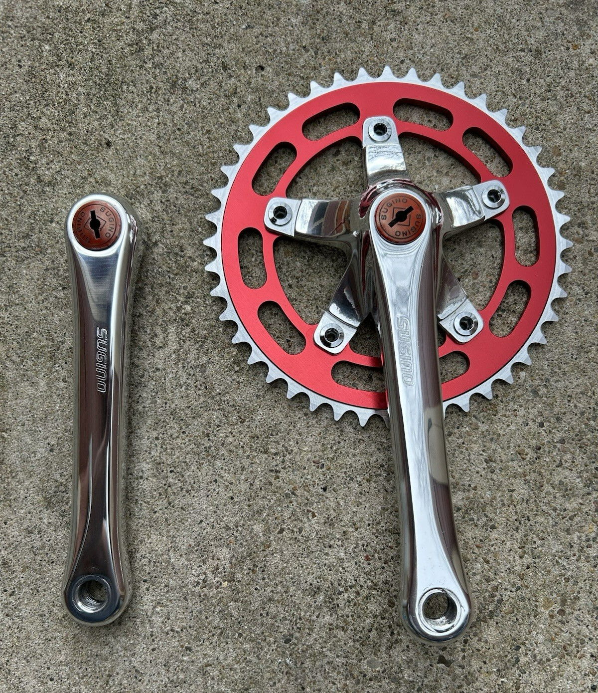 Sugino BMX Cranks Redline Mongoose Cruiser Road Bike Klunker Schwinn Fixie