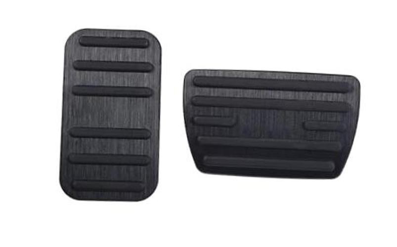 Pedal Covers Anti-Slip Foot No Drilling Aluminum Non-Slip Glossy Black