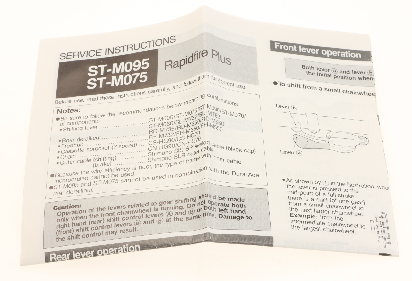 Shimano Deore XT ST-M095/ST-M075 3x7s Trigger Shifter Set Rapidfire Plus NOS NEW