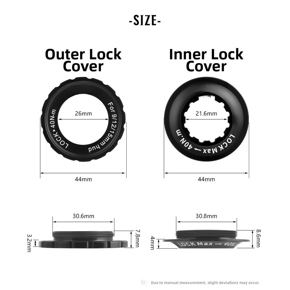 Aluminum Alloy Center Lock to Six Bolt Disc Brake Adapter for MTB Road Bikes