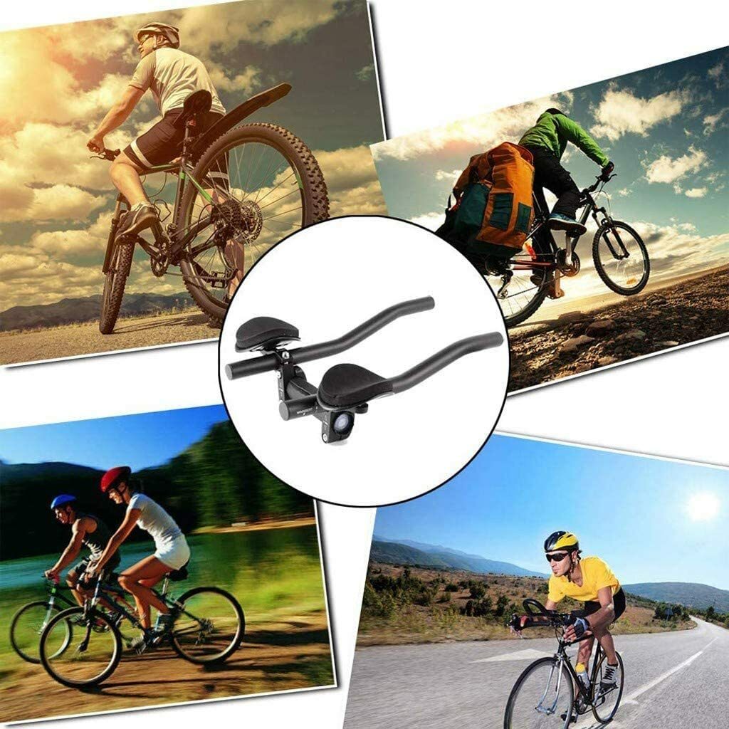 Bike Rest Handlebar Bicycle Aluminum Alloy Aero Bars Armrest for Mountain Road