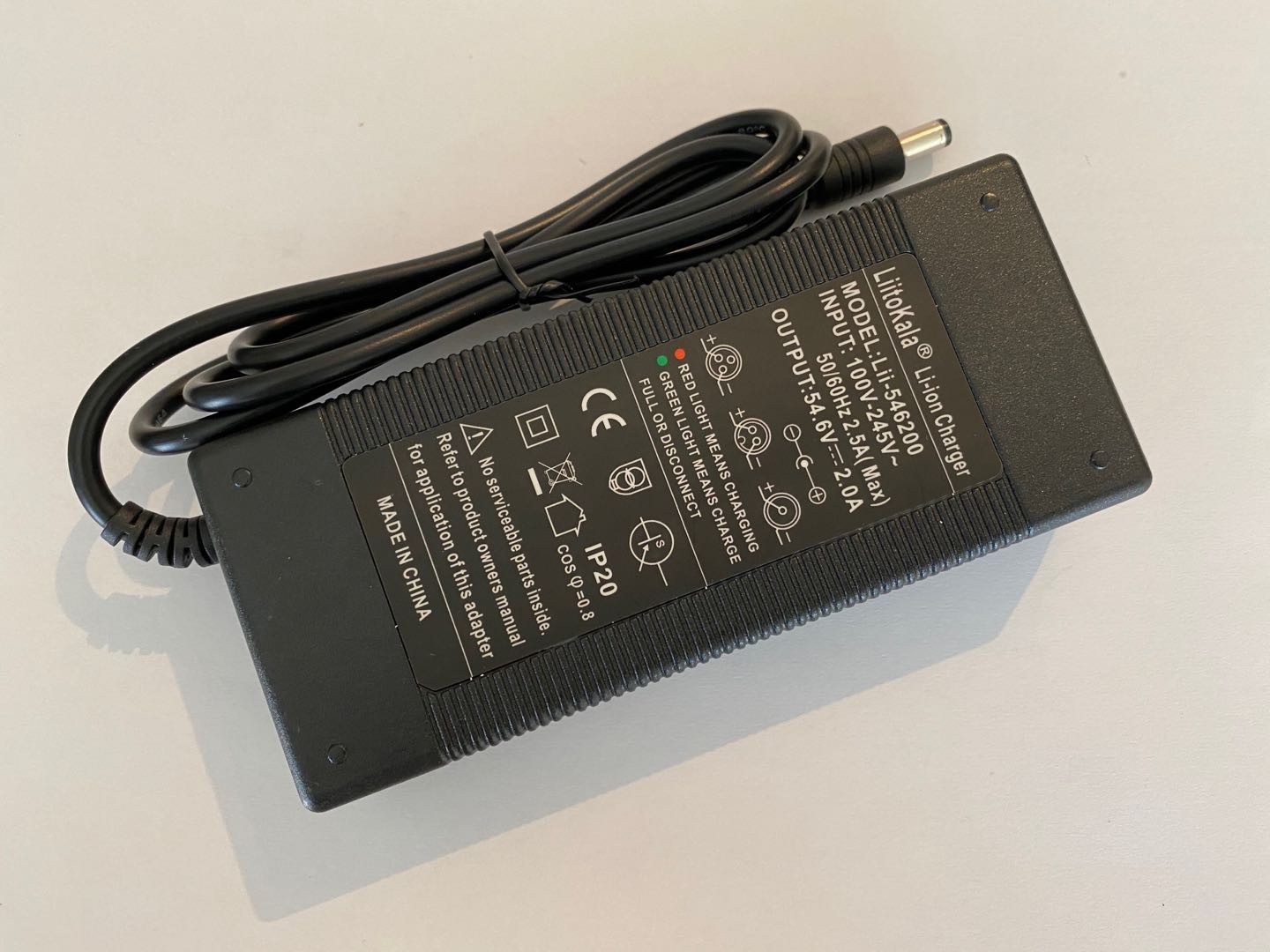 48V 2A Li-ion Lithium Battery Charger 54.6V/2A 13S DC5.5×2.1mm plug