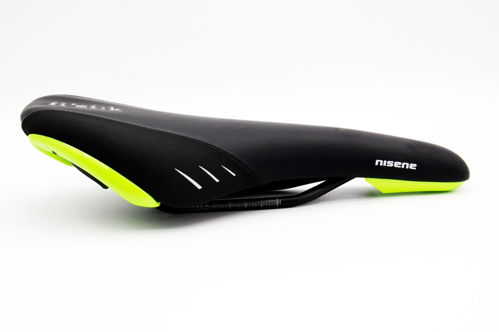 Fizik Nisene Road Mountain eBike MTB Cycle Bike Saddle Black Seat w/Yellow shell