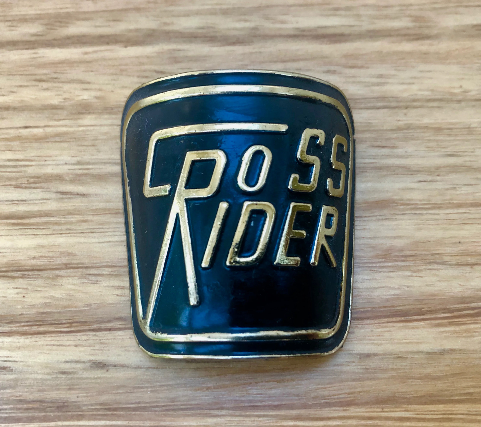 Crossrider – PRO Black, Gold highlight Head badge – old school bmx