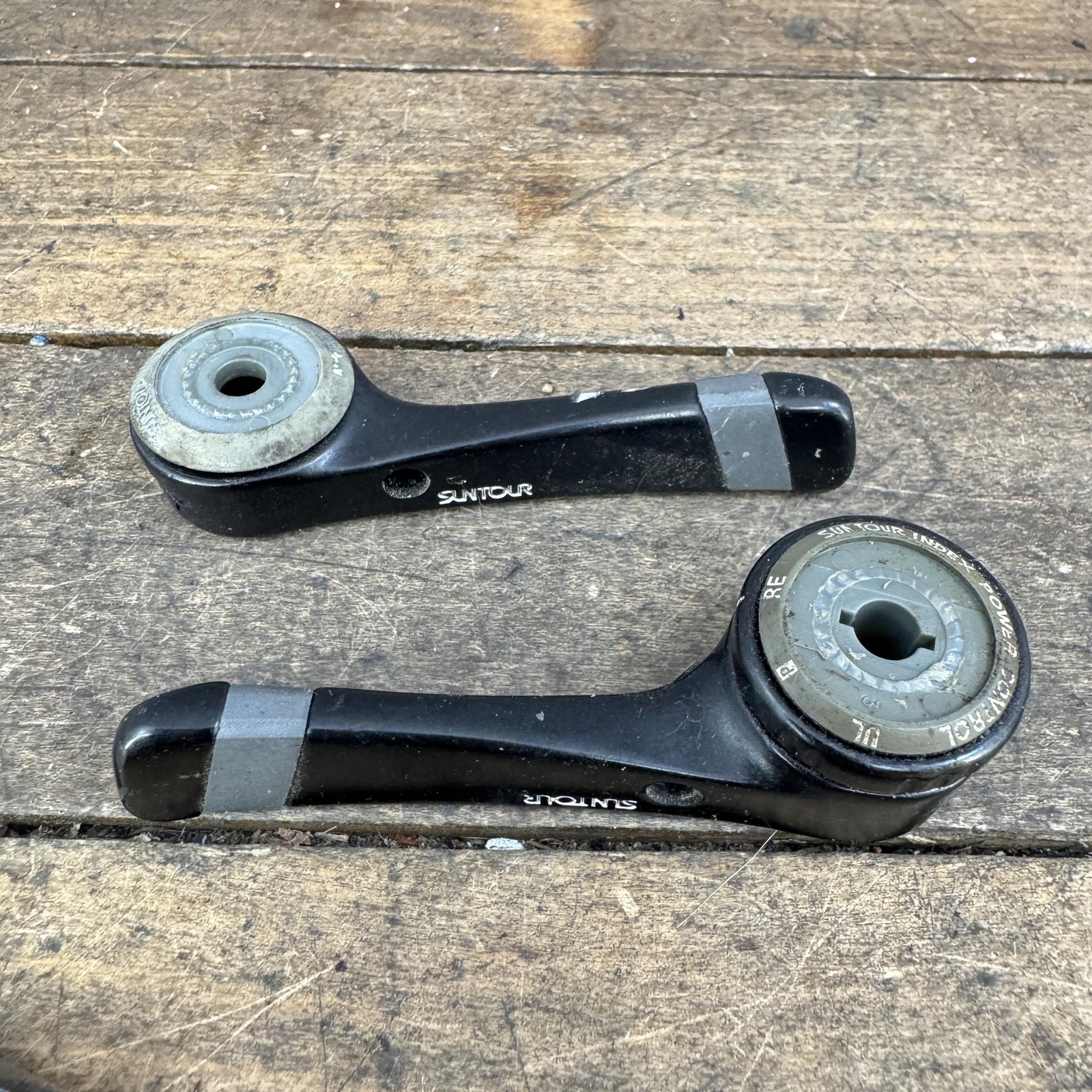 Vintage Suntour Shifters Down Tube 6s Black Index Power Control Set Road Bike
