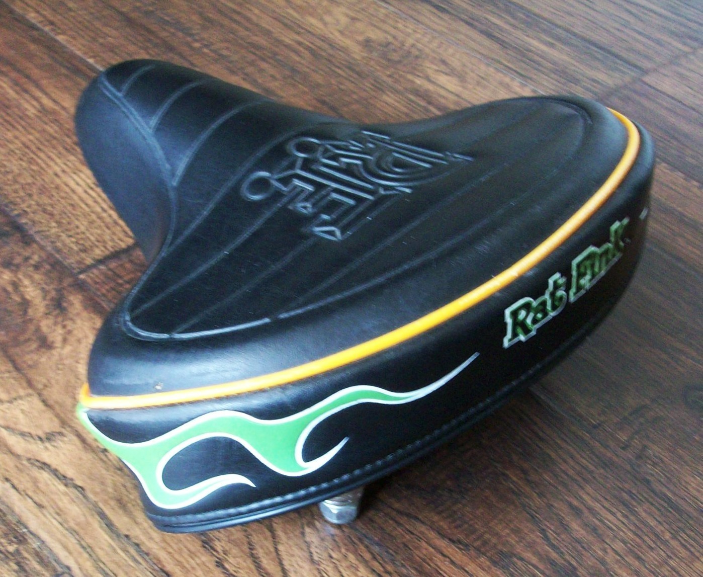 Electra Ed Big Daddy Roth Rat Fink Bike Bicycle Seat Saddle BLACK GREEN FLAMES