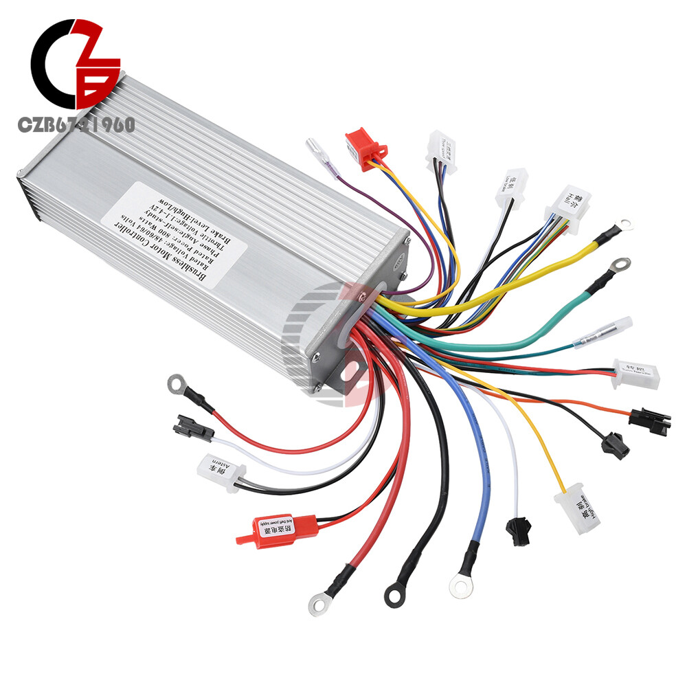 Brushless Controller 36V48V60V64V72V 350W 500W-1500W 5000W for Electric Bicycle