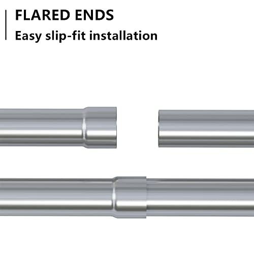 Straight Exhaust Pipe 4″ Inlet, 304 Stainless Steel 48″ Long 4.0″ 48 INCH