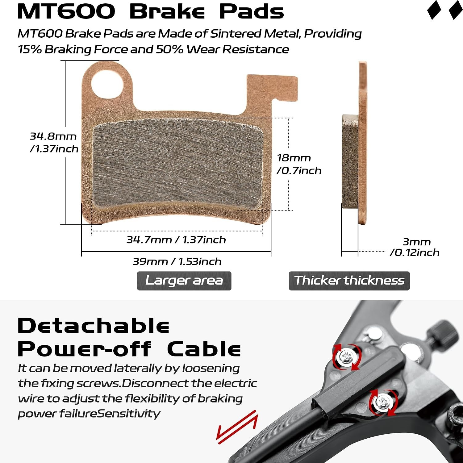 E-Bike Brake Kit | Hydraulic Disc Brakes | 2/3-Pin Pre-Bled