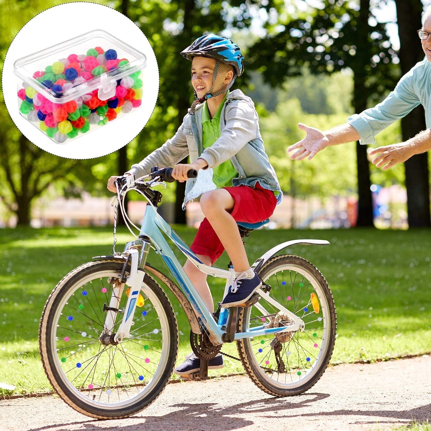 Durable Assorted Bicycle Spoke Beads with Storage Box – Fun and Easy Decoration