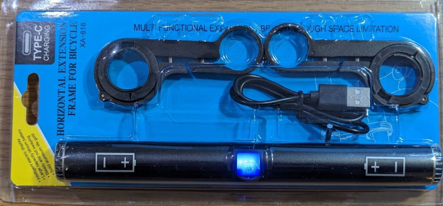 Handlebar Extender USB Bicycle Extension for Cycling WITH BATTERIES FOR CHARGING