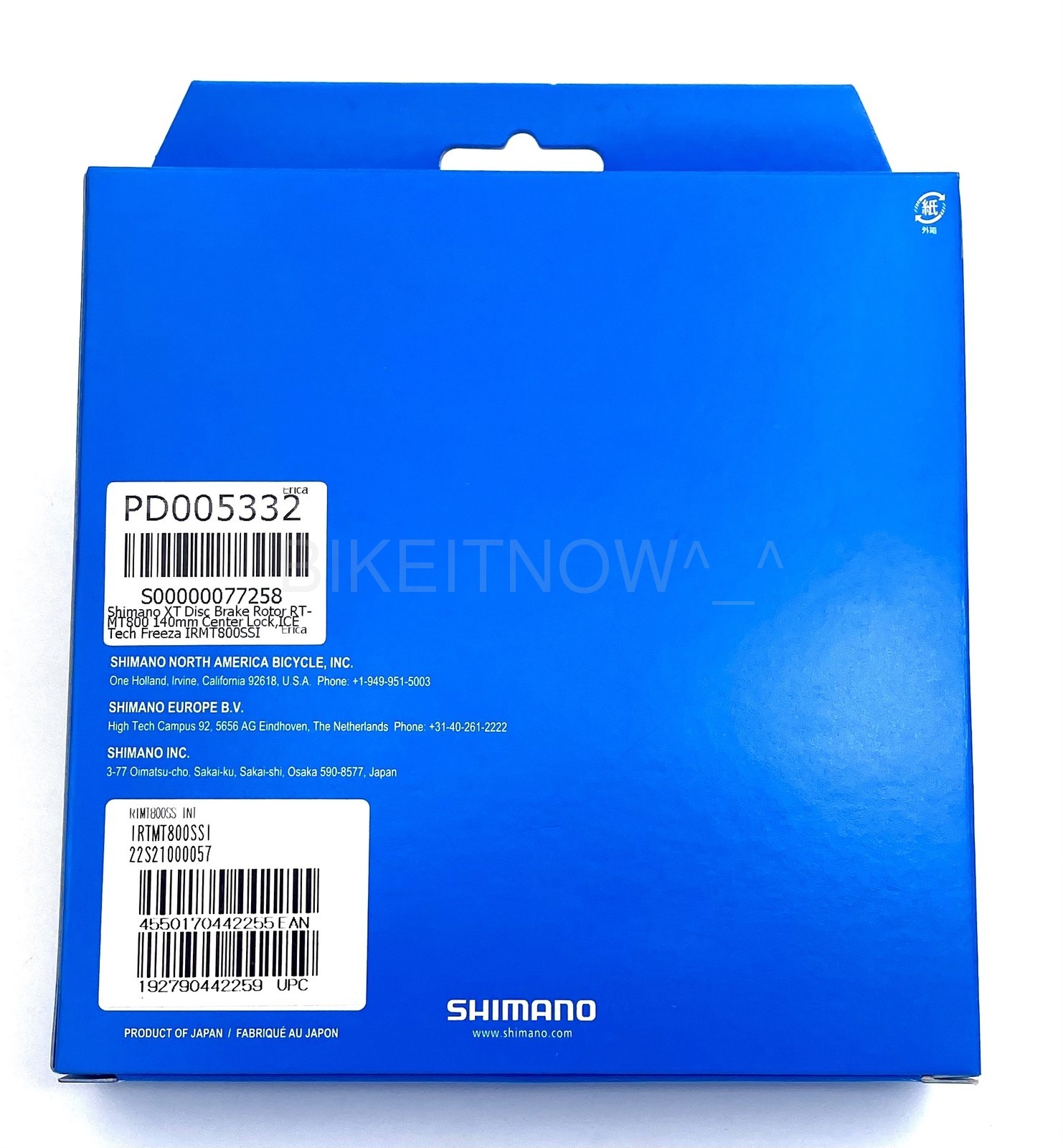 Shimano Deore XT RT-MT800 140 Bike Disc Brake Rotor Center Lock,ICE Tech Freeza