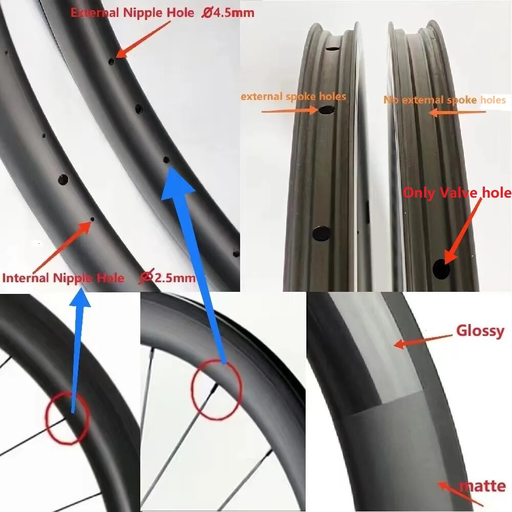 700C Road TT Track Bike Disc Carbon Rims 88mm Depth 25mm Width Tubular Clincher