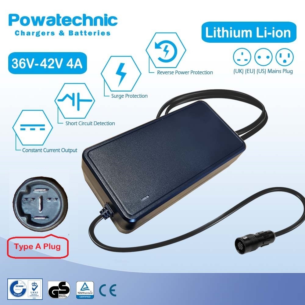 42V A 7-pin-A Charger for 36V Haibike Hardseven Yamaha Crosscore Raymon HardRay