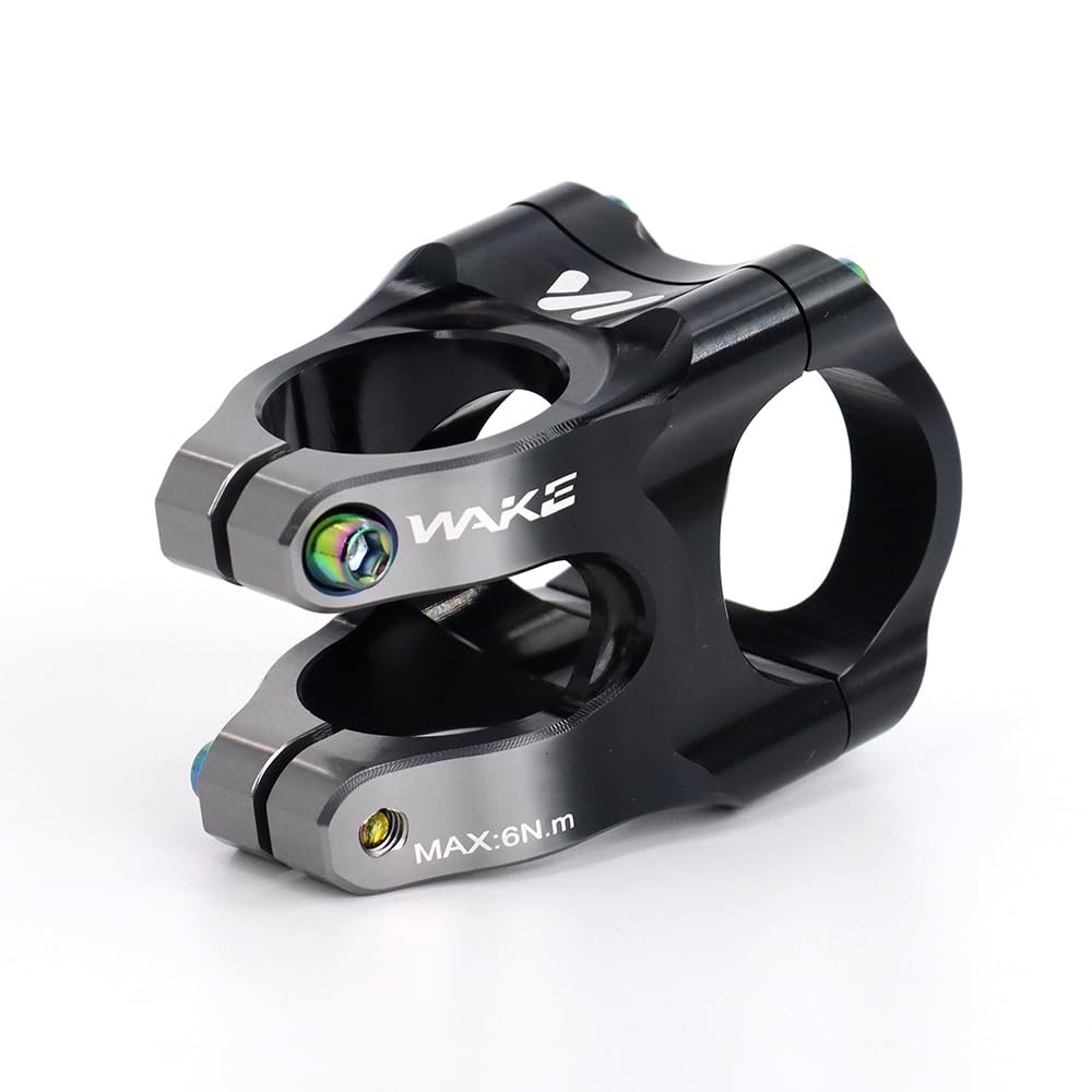 Stem 0 Degree MTB Short Handlebar Riser Stem Bicycle Part Black Titanium