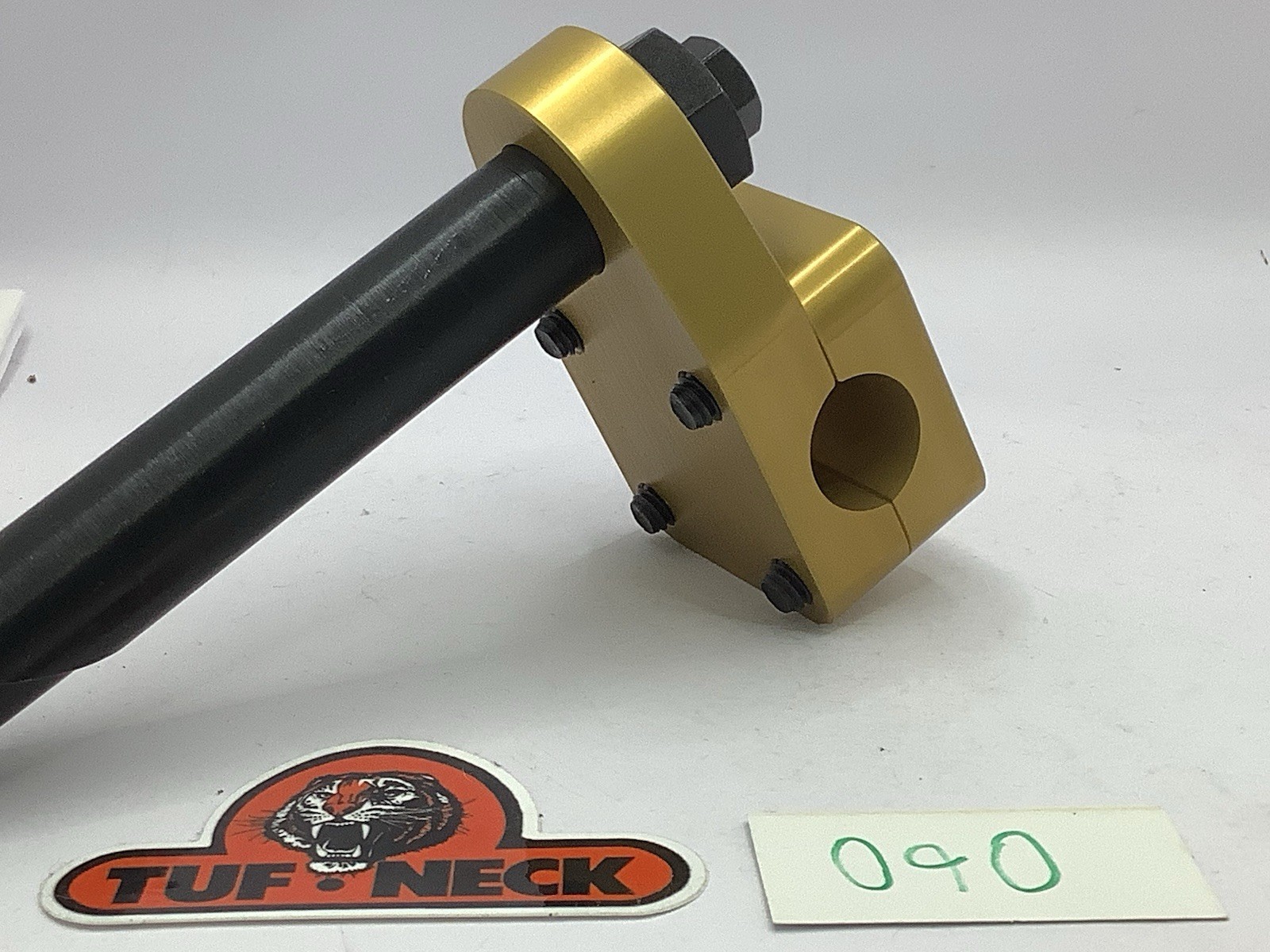 Gold 1″ Tuf-Neck Stamped Tiger Retro BMX Stem #090 *Blemished
