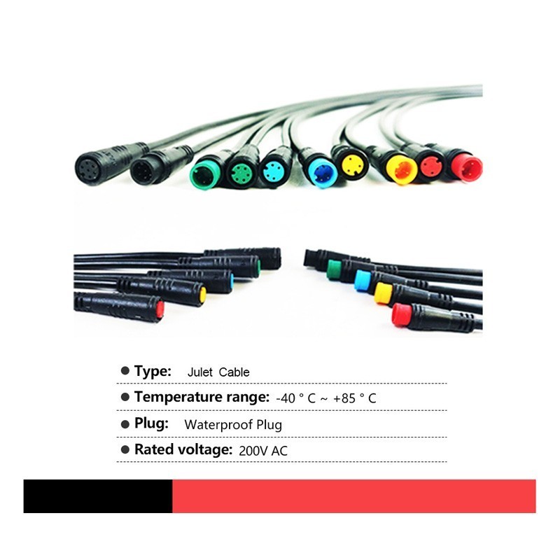 Julet Basic Connector 2 – 6 Pin Cable Waterproof Connector For Ebike Display