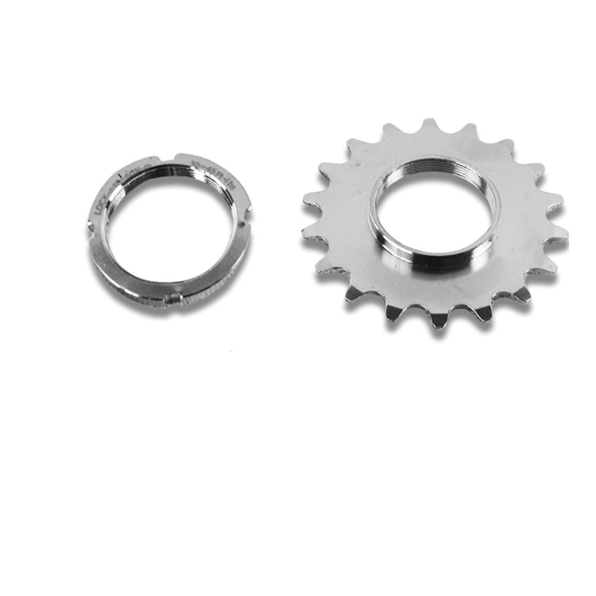 catazer Fixed Gear Freewheel Cog Lockring Set for Fixie Track Bike 18T set