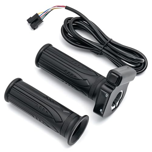 36V Electric Bike Throttle, 6-Pin Twist Grip with Cruise Control, Compatible
