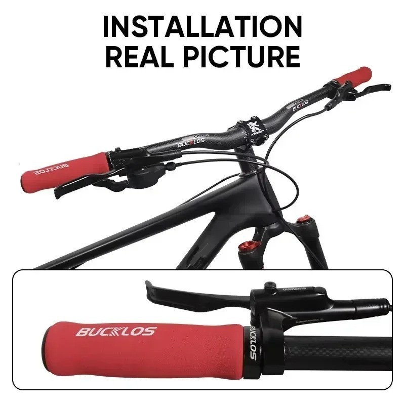 MTB Bicycle Handlebar Grips Rubber Anti-Slip Lock-On BMX Mountain Bike Covers