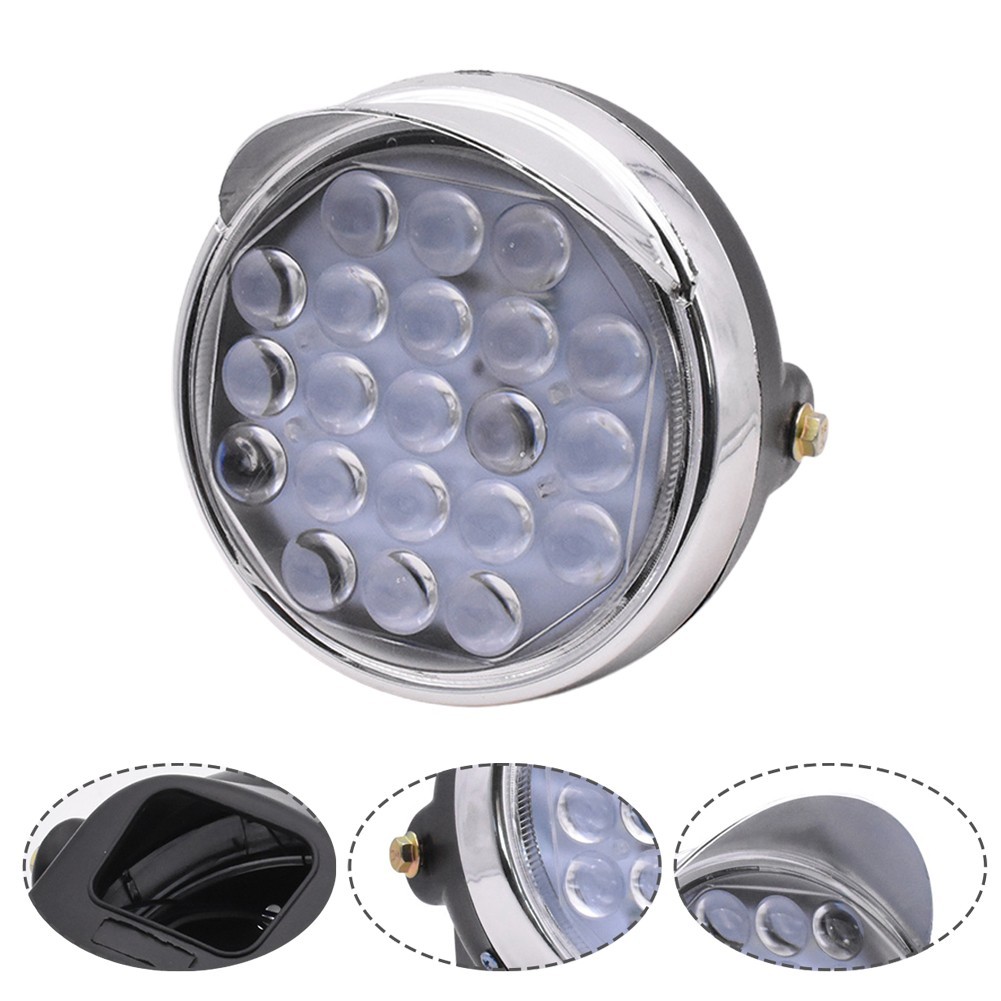 Headlight Electric Tricycle 12V-80V Aluminum Alloy Assembly LED Spotlight