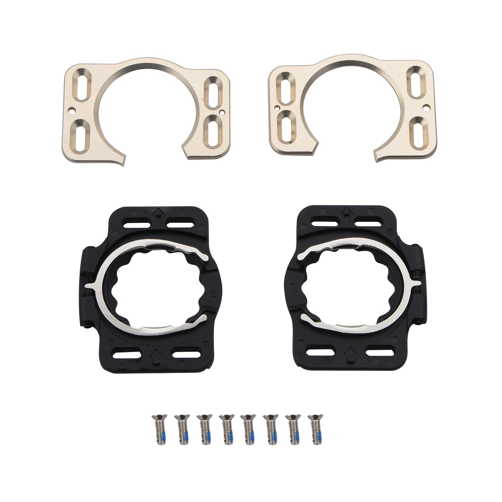 2PCS Quick Release Pedal Clip Bicycle Shoe Cleats Adapter For Speedplay Zero