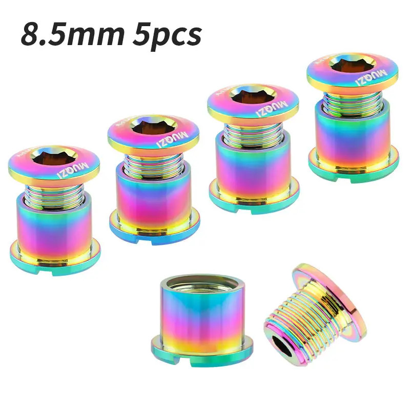 4/5pcs Bike Chainring Bolts MTB Road Crank Screws 6.5mm 8.5mm Set