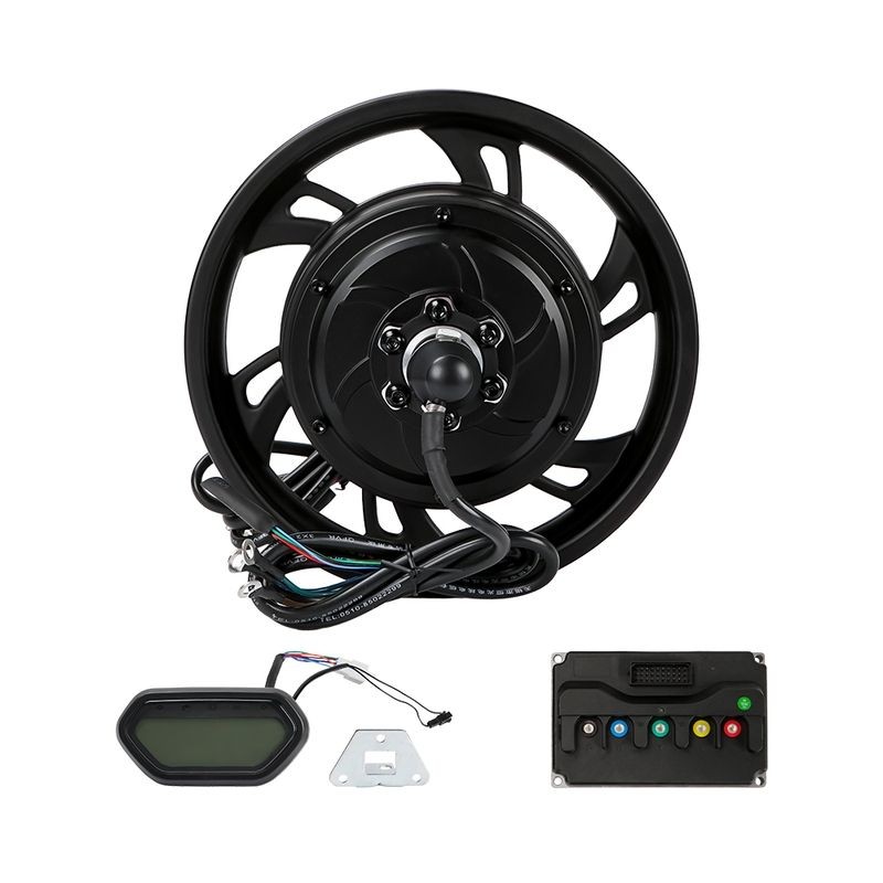 High Speed 72V 12 Inch 4000W Hub Motor Electric Hub Motor Brushless Gearless Kit