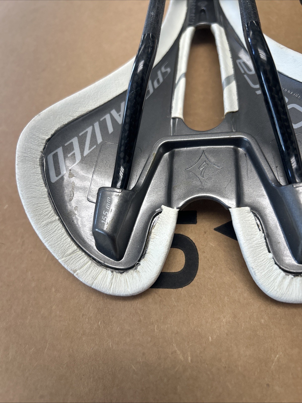 Specialized Oura Pro Saddle, White with Carbon Fiber Rails