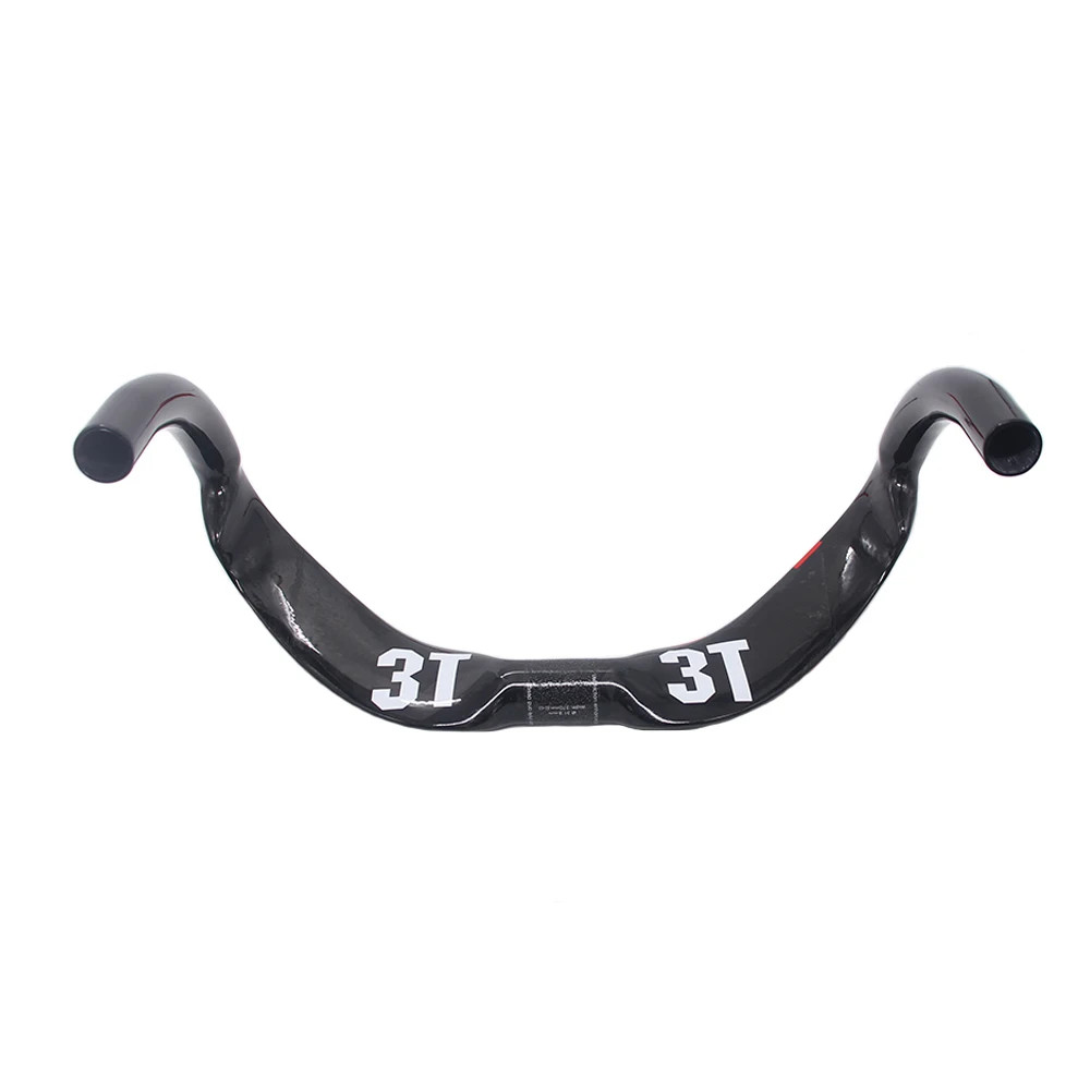 3T Full Carbon Road Track Bike Handlebar Gloss 31.8mm 370/385mm Drop Handlebar