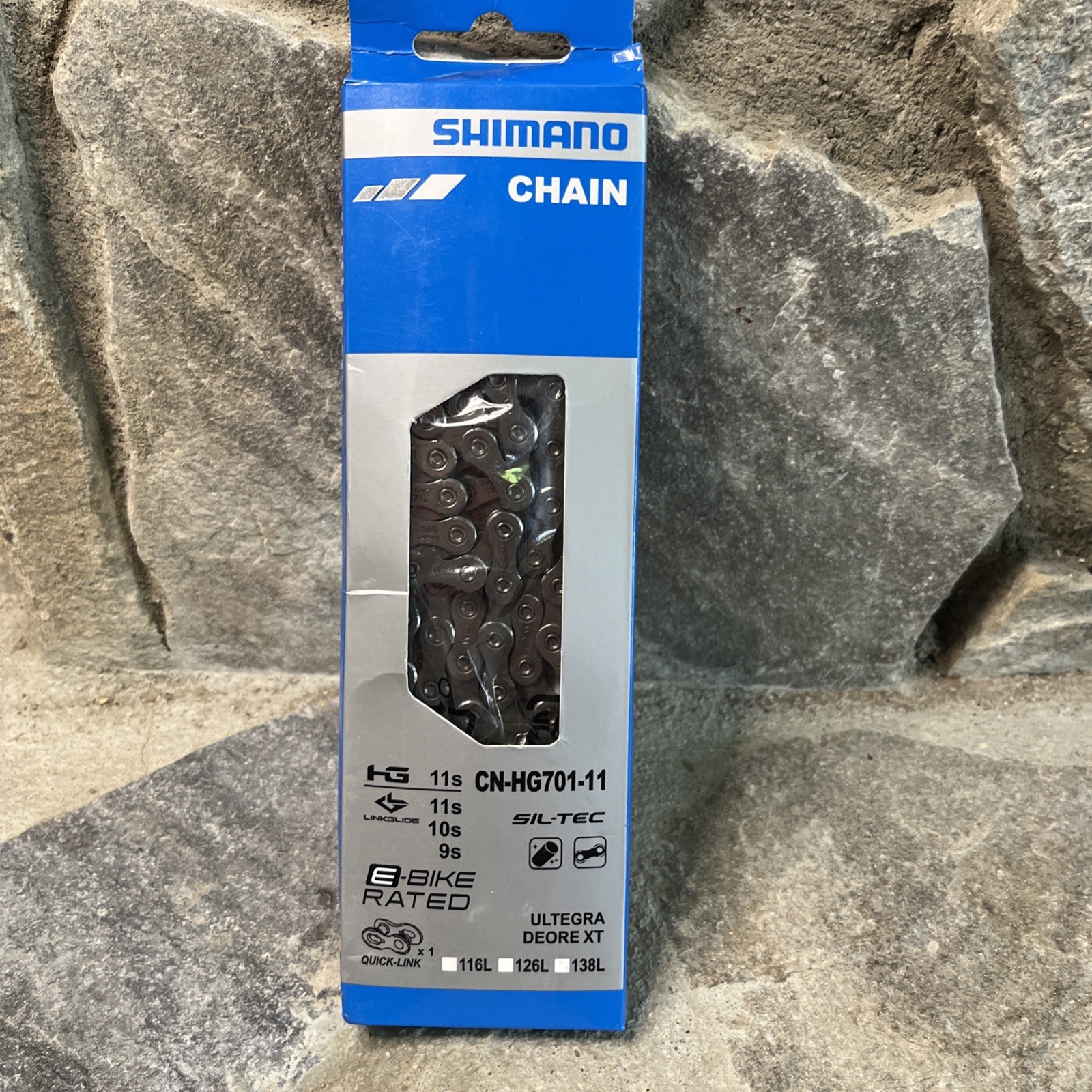 Shimano CN-HG701 Ultegra 6800 / XT M8000 chain, HG-X11 11-speed, 116L, SIL-TEC