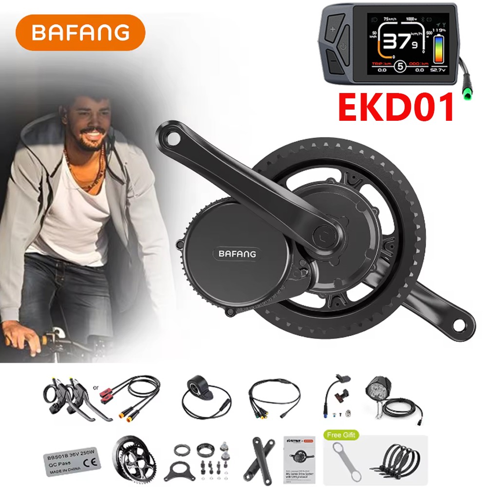BAFANG 48V750W Mid Drive Motor BBS02B 68-73mm Electric Bike Conversion Kit USA
