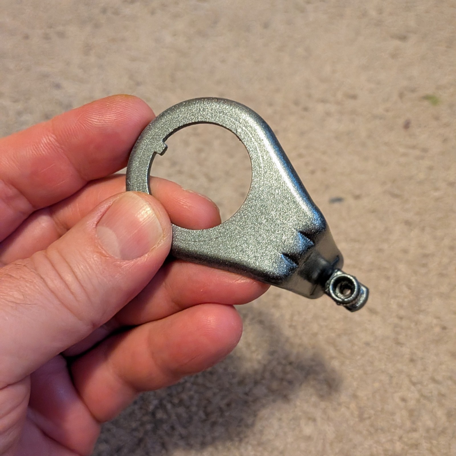 1-1/8″ Threaded Headset Key Ring Cantilever Brake Mount Custom Silver Painted